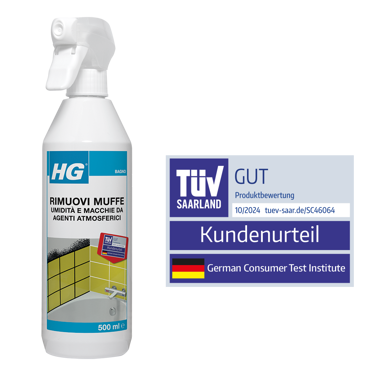 HG rimuovi muffe, umidità e macchie da agenti atmosferici HG rimuovi muffe, umidità e macchie da agenti atmosferici